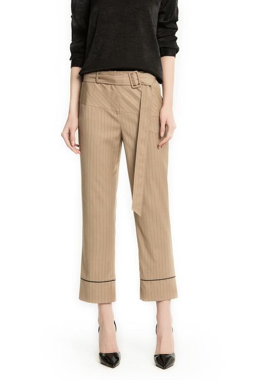 CENCH EDITION 大腰带驼色西装裤 1071 商品图0