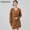 oldcolour春季新款宽松百搭简约短款针织连衣裙女O11106145 商品缩略图3