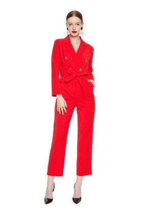 OCTAVIA 红色西装式连体裤 6292