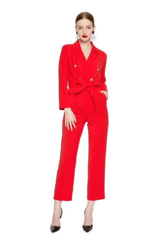 OCTAVIA 红色西装式连体裤 6292 商品图0
