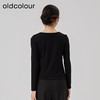 oldcolour2023春新款白色设计感百搭修身打底长袖T恤女O12023278 商品缩略图4