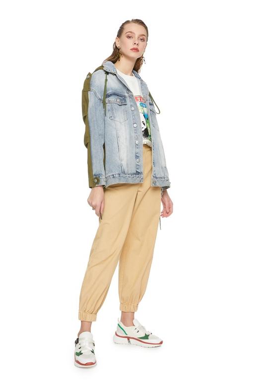 URBAN REVIVO 拼接连帽牛仔外套 6269 商品图1