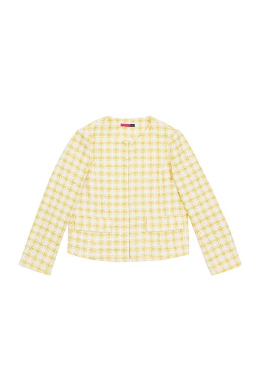 AVA 小香风拼色格纹外套 6032 商品图4