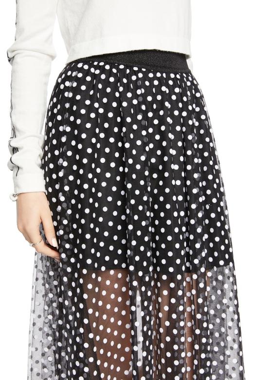 SUMMER & SAGE 半透明波点半身长裙 6055 商品图3