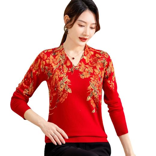 MQ-3467-2305妈妈装针织毛衣打底衫 商品图4