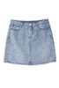 J.A 蓝色字母牛仔短裙 8657 商品缩略图4