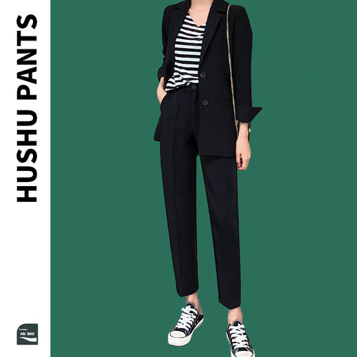 【显瘦！显高！显气质！】百搭西装九分哈伦裤，适合各种腿型，抗皱垂感面料，不褪色，不起球，舒适透气，视觉显瘦，韩范十足！ 商品图2