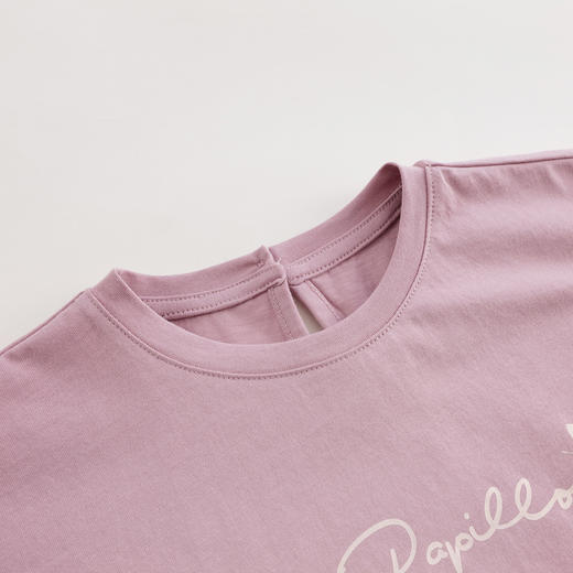 【马克珍妮 芦芙】夏装新款 女童落肩袖纯棉宽松t恤230527 商品图4