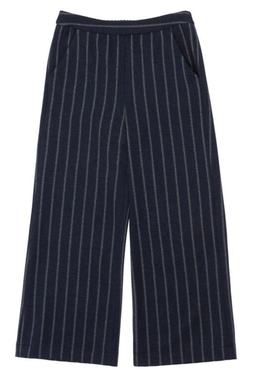 AVA 竖条纹黑色高腰长裤 6102 商品图4