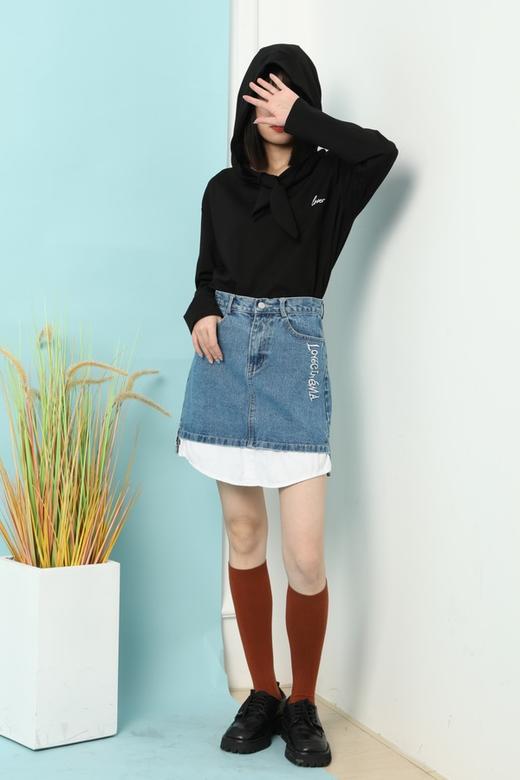 SUMMER & SAGE 设计感衣领字母连帽卫衣 6234 商品图4