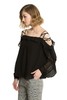 BCBGeneration 黑色露肩雪纺衫 626 商品缩略图1