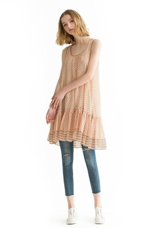 MAX STUDIO 丝质印花无袖连衣裙 658 商品图3