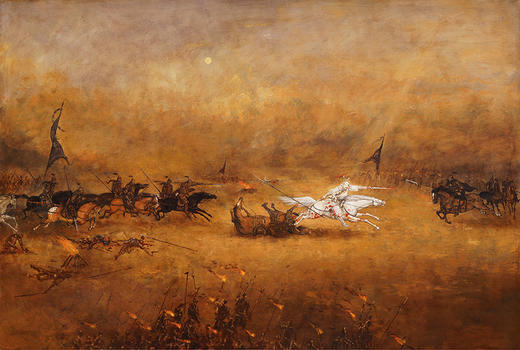 不仁斋薛继业油画60x40高精微喷复制版画(无框加印) 商品图8