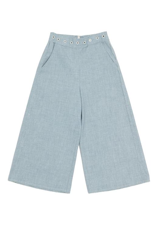 WEN&VI 浅蓝色阔腿裤 1060 商品图3