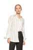 SUMMER & SAGE 拼色竖条纹纯棉衬衣 6226 商品缩略图0