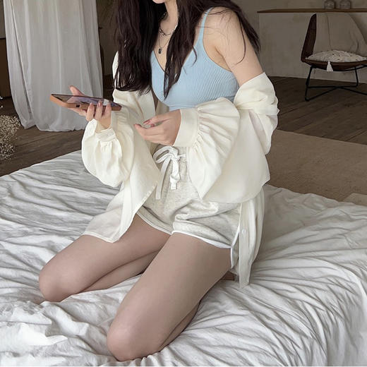 【比没穿还舒服！可以穿出街的美背内衣】条纹深V美背内衣女，透气内搭抹胸吊带夏季螺纹无钢圈固定一体杯裹胸 商品图3