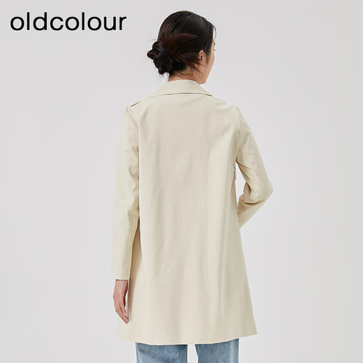oldcolour2023春季新款卡其色时尚气质宽松风衣外套女O12047247 商品图4