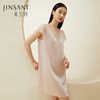 金三塔100%桑蚕丝 优雅纯色睡衣女V领真丝睡裙新品 YSF9B310 商品缩略图0
