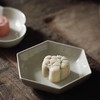 六边小碟 草木灰 单个草木灰釉 商品缩略图1