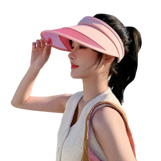 夏季防紫外线大檐空顶帽女户外运动骑行防晒遮阳显瘦新款太阳帽子 商品图4