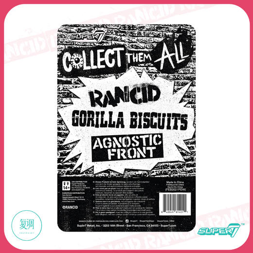 现货 Super7 Rancid Skeletim 狼头版 系列3 挂卡 商品图3