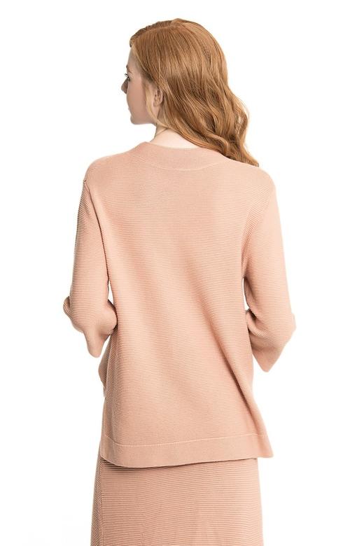 BONNIE ALEX 藕粉色简约针织衫 1356 商品图3