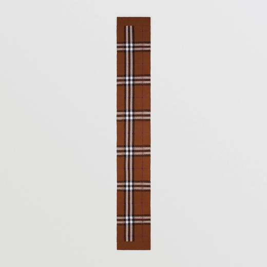 BURBERRY 巴宝莉 女士格纹羊毛混纺针织围巾 格子 8064443 A9011 商品图1