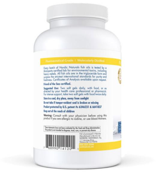 Nordic Naturals少儿全配比Omega鱼油胶囊 180粒 商品图2