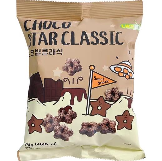 涞可巧克力味五角星甜甜圈76g/袋 商品图0