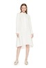 AVA 白色荷叶摆衬衫裙 6049 商品缩略图1
