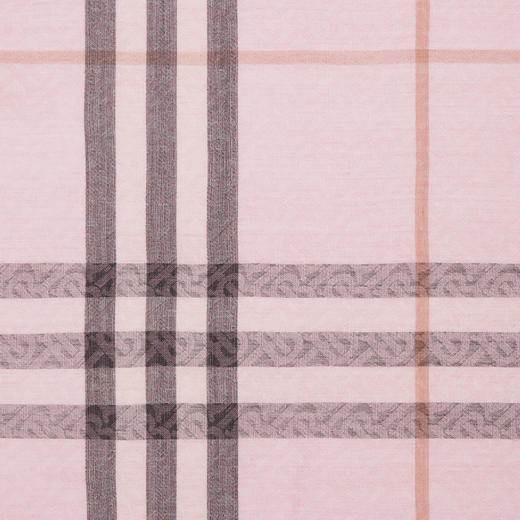 BURBERRY 巴宝莉 女士轻盈格纹丝毛混纺围巾 格子 8055871 A2889 商品图2