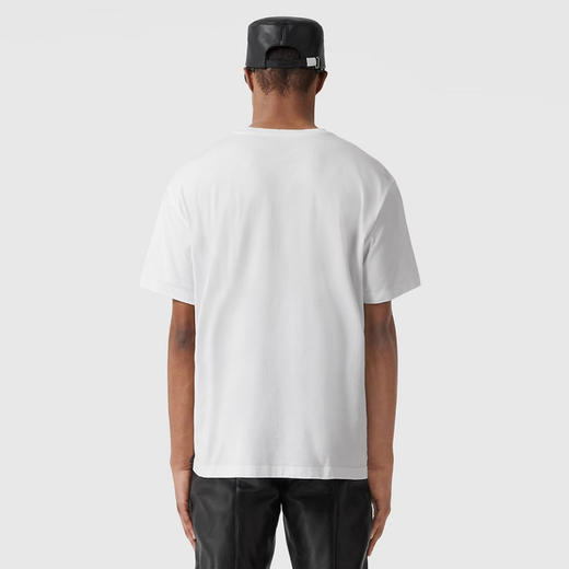 BURBERRY 巴宝莉 男士 Prorsum 标签棉质圆领短袖T恤 白色 8064397 A1464 商品图2