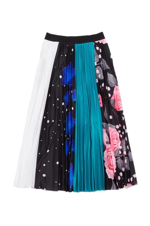 EMC亿美丞 印花拼色百褶半身裙 6009 商品图4