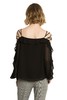 BCBGeneration 黑色露肩雪纺衫 626 商品缩略图2