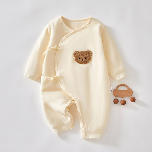 【婴幼儿A类！超亲肤新生儿衣服】0-3个月婴儿儿衣服春秋装，宝宝夹棉连体衣哈衣蝴蝶衣保暖秋冬季-QQ 商品图4