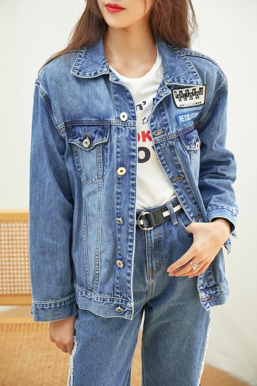 AVA 绑带装饰牛仔外套 6139 商品图5