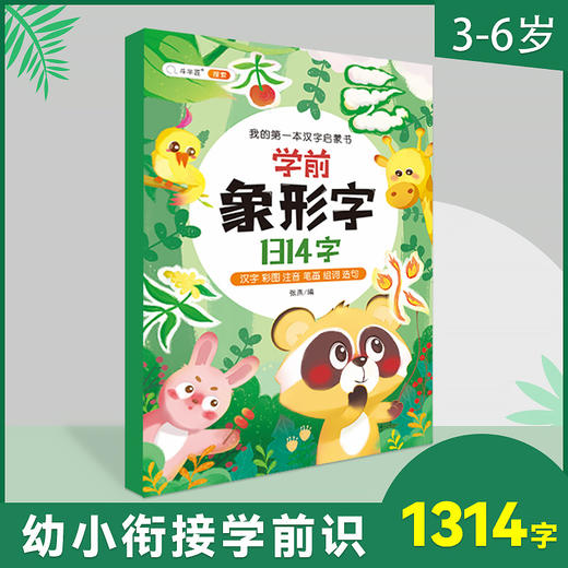 【斗半匠】学前识千字 象形字1314字 3-6岁幼小衔接 商品图0