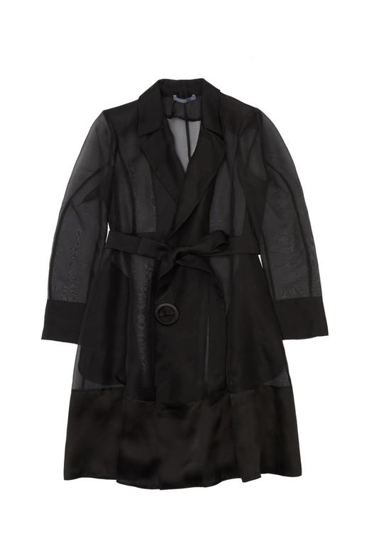 OCTAVIA 黑色半透明束腰外套 6500 商品图4