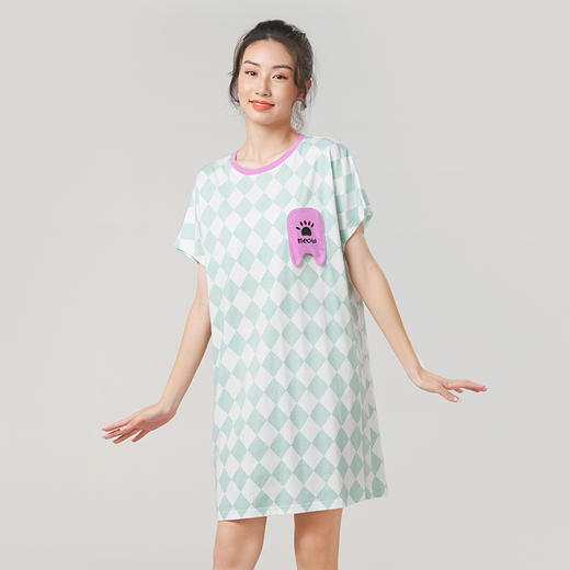 都市丽人凉感无尘棉薄短袖家居服睡衣LH36B4 商品图0