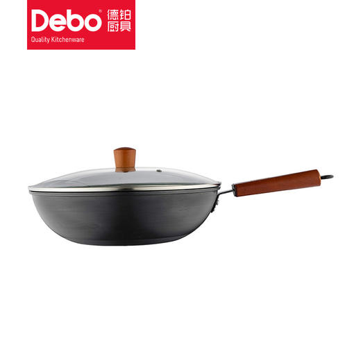 Debo德铂艾娜炒锅家用精铁无涂层氮化防锈炒菜锅电磁炉燃气灶通用 商品图5