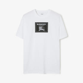 BURBERRY 巴宝莉 男士 Prorsum 标签棉质圆领短袖T恤 白色 8064397 A1464