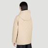BURBERRY 巴宝莉 女士徽标装饰菱形绗缝连帽外套棉服 卡其色 8064778 A7405 商品缩略图2