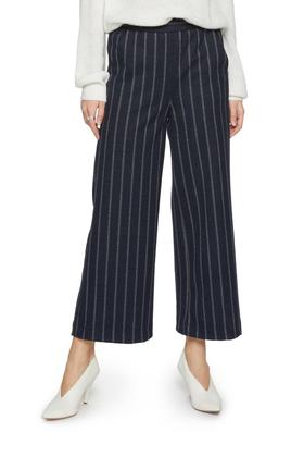 AVA 竖条纹黑色高腰长裤 6102