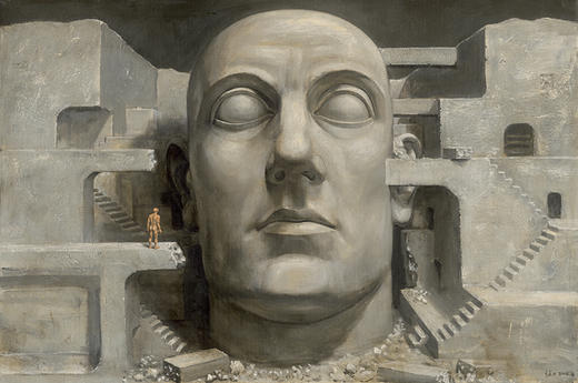 不仁斋薛继业油画60x40高精微喷复制版画(无框加印) 商品图3