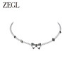 ZEGL设计师黑公主系列蝴蝶项链女法式轻奢小众高级感锁骨链配饰品 商品缩略图0