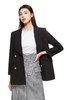 J.A 黑色双排扣西装外套 8662 商品缩略图0