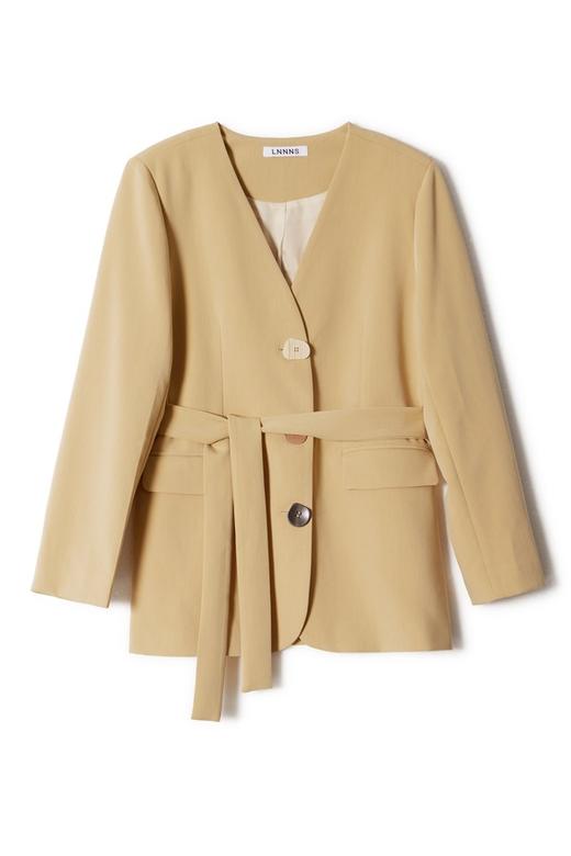 LNNNS 不规则纽扣束腰外套 8642 商品图4