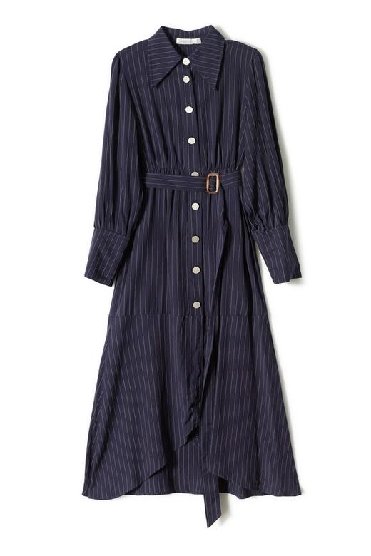 SUMMER & SAGE 条纹束腰长款连衣裙 6223 商品图4