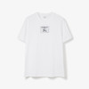 【一】BURBERRY 巴宝莉 女士 Prorsum 标签棉质圆领短袖T恤 白色 8063476 A1464 商品缩略图0
