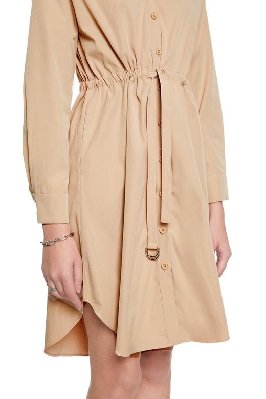 SUMMER & SAGE 杏色衬衫式收腰连衣裙 6051 商品图3